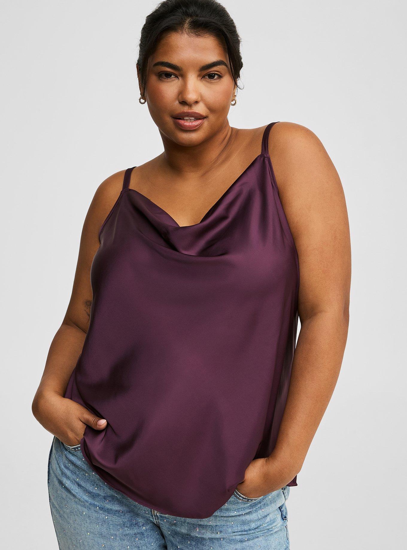 Satin Cowl Neck Cami