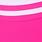 Plus Size Wireless Color Banding Scoop Bikini Top, PINK GLO, swatch