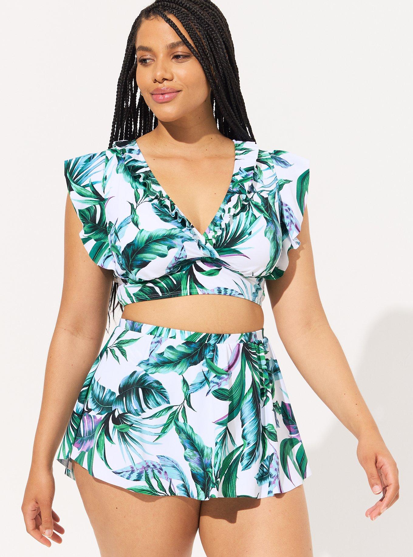 Women's Scoop Neck Bikini Top Plus Size | 