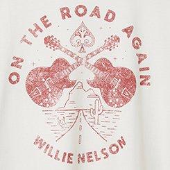 Willie Nelson Classic Fit Cotton Crew Tee, MARSHMALLOW, swatch