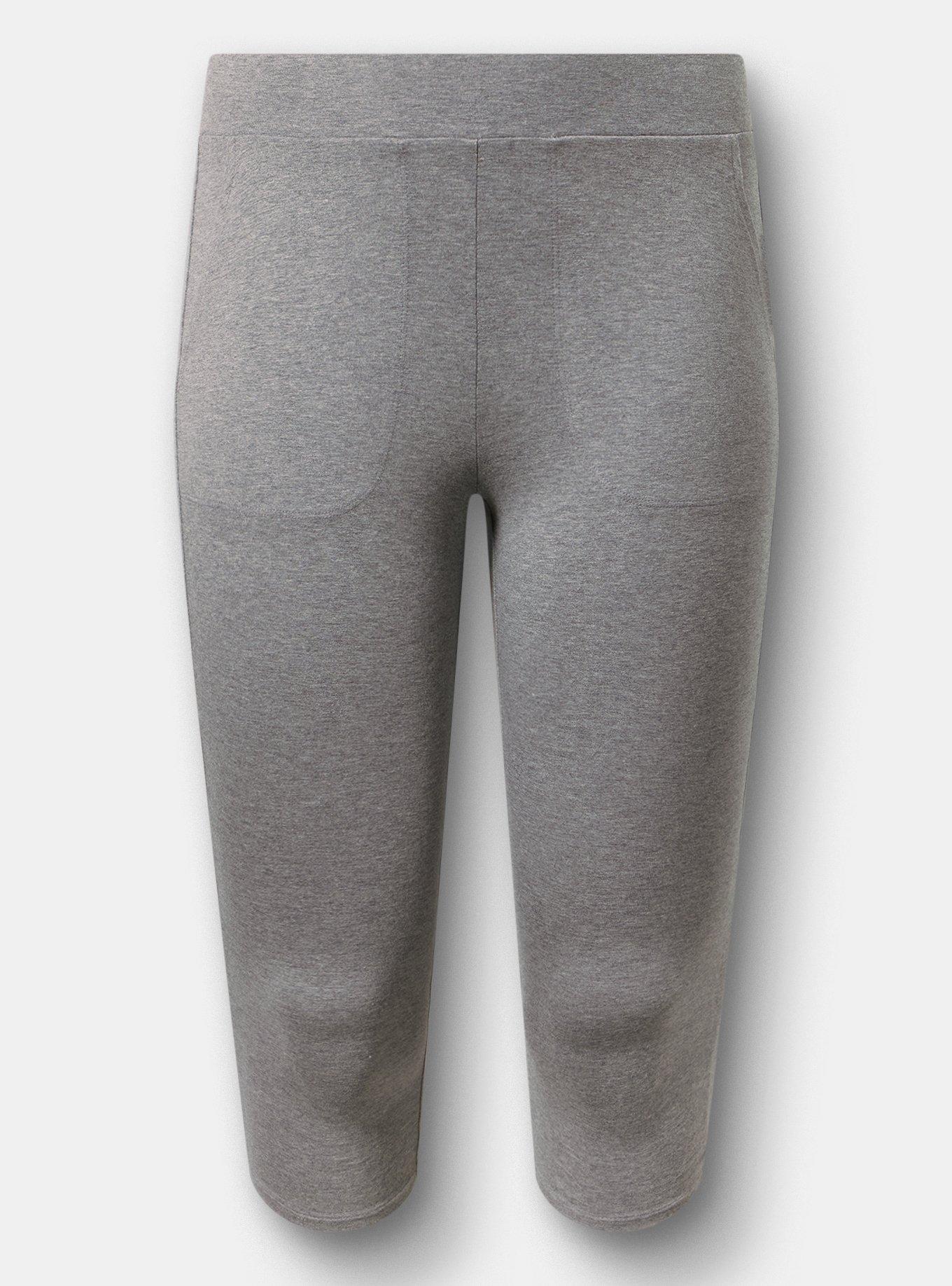 Pedal Pusher Pocket Legging, MEDIUM HEATHER GREY, hi-res