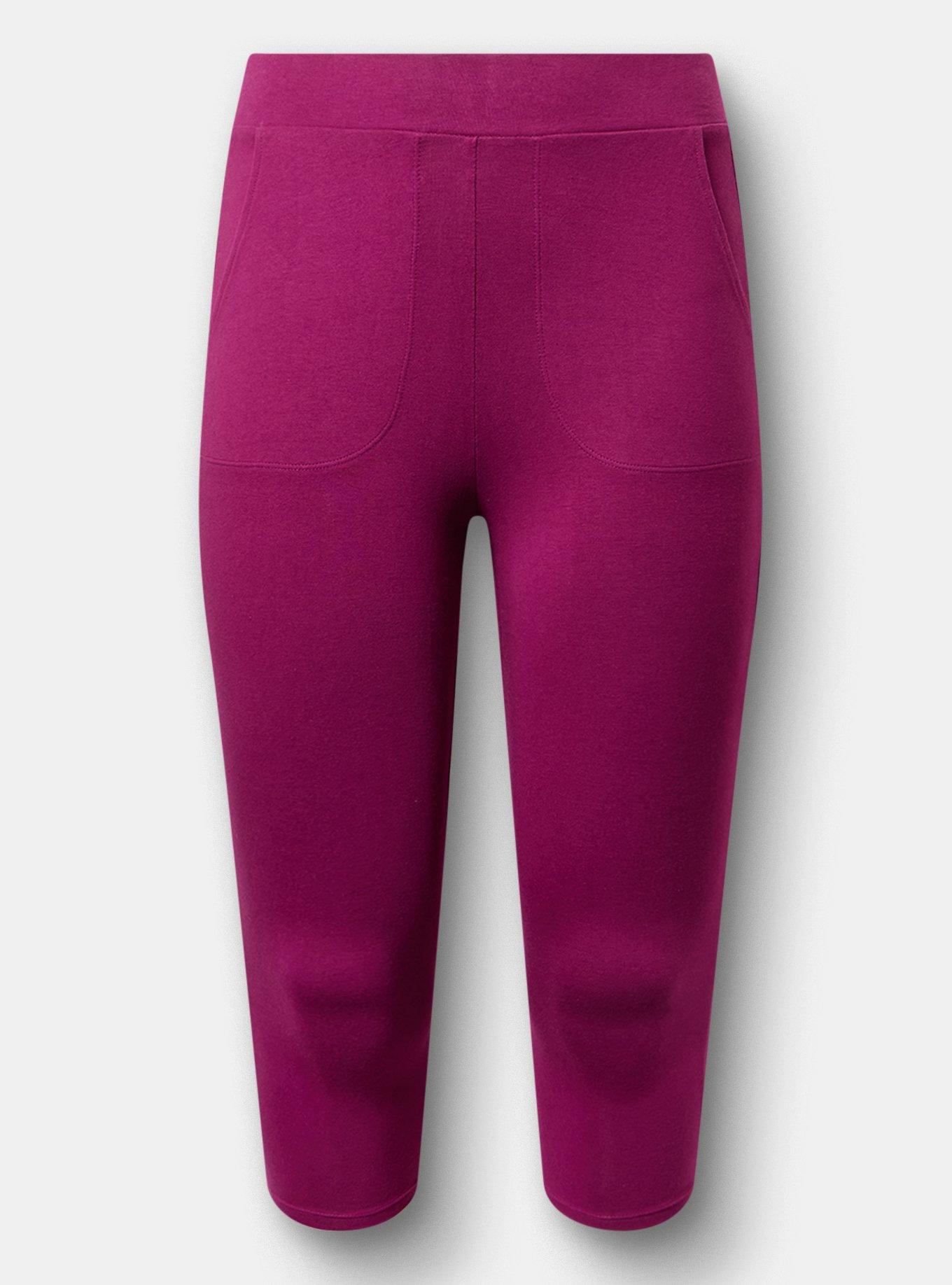 Pedal Pusher Pocket Legging, PLUM CASPIA, hi-res