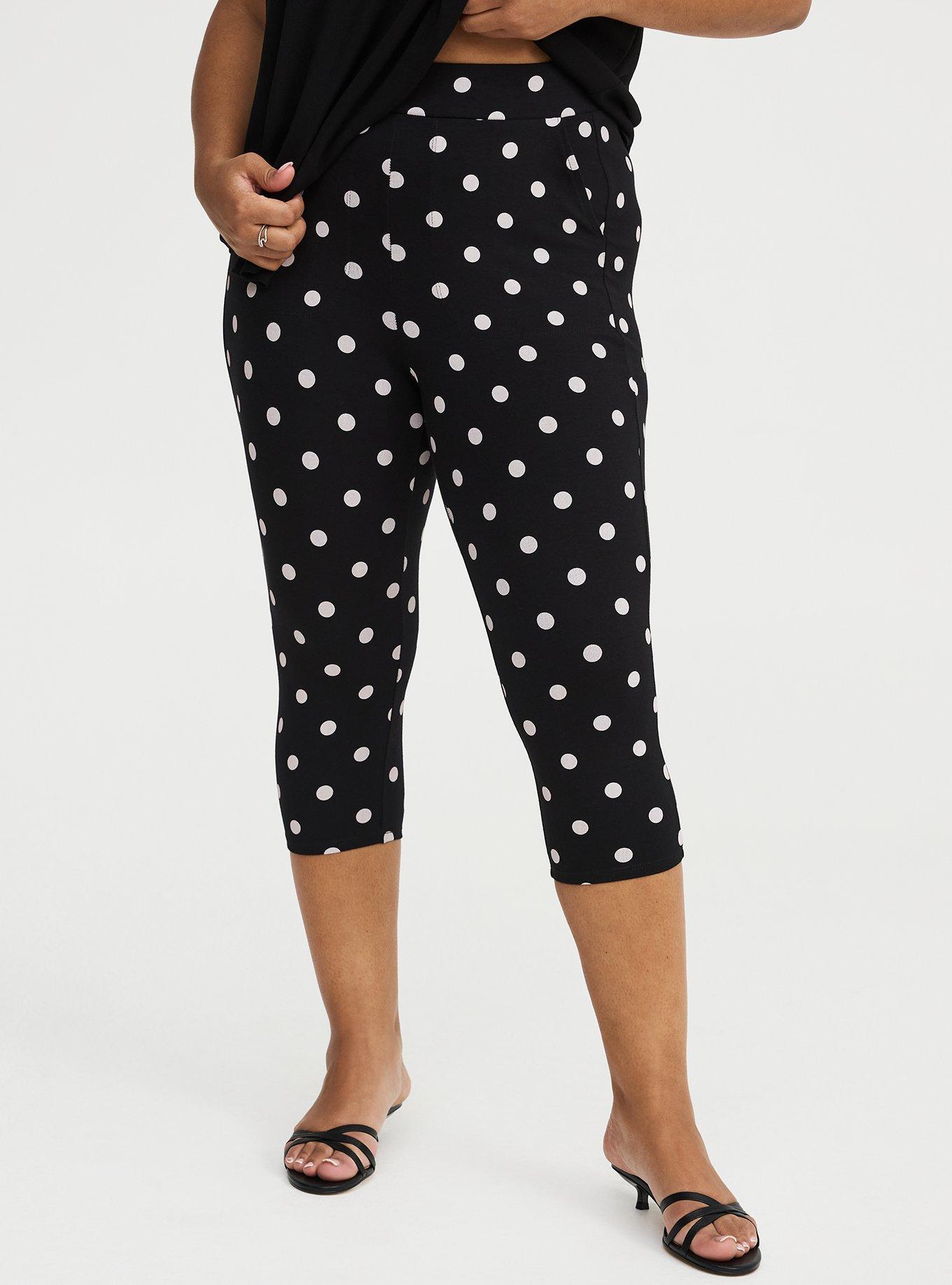 Pedal Pusher Pocket Legging, COASTING DOTS BLACK, alternate