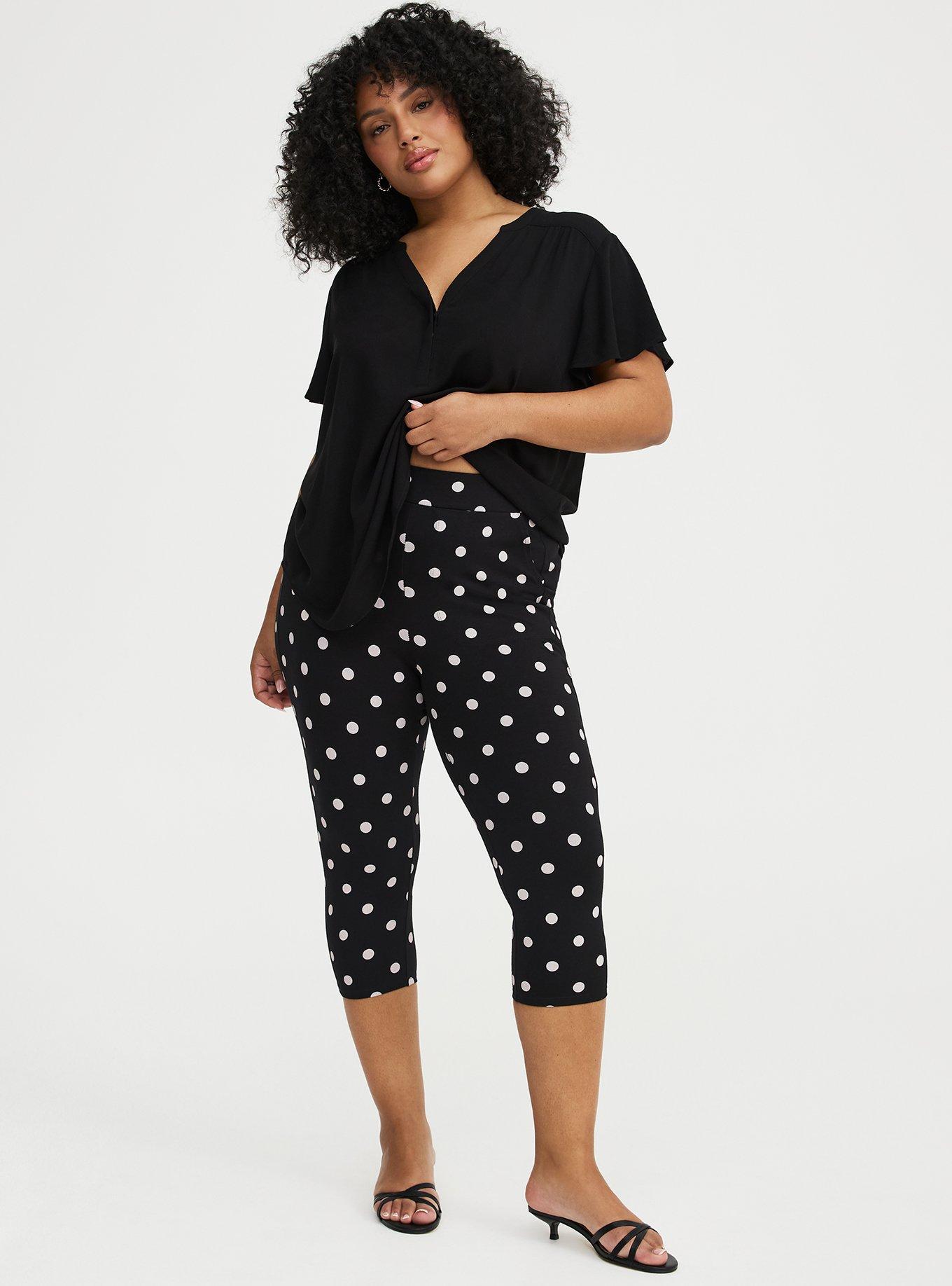 Pedal Pusher Pocket Legging, COASTING DOTS BLACK, hi-res