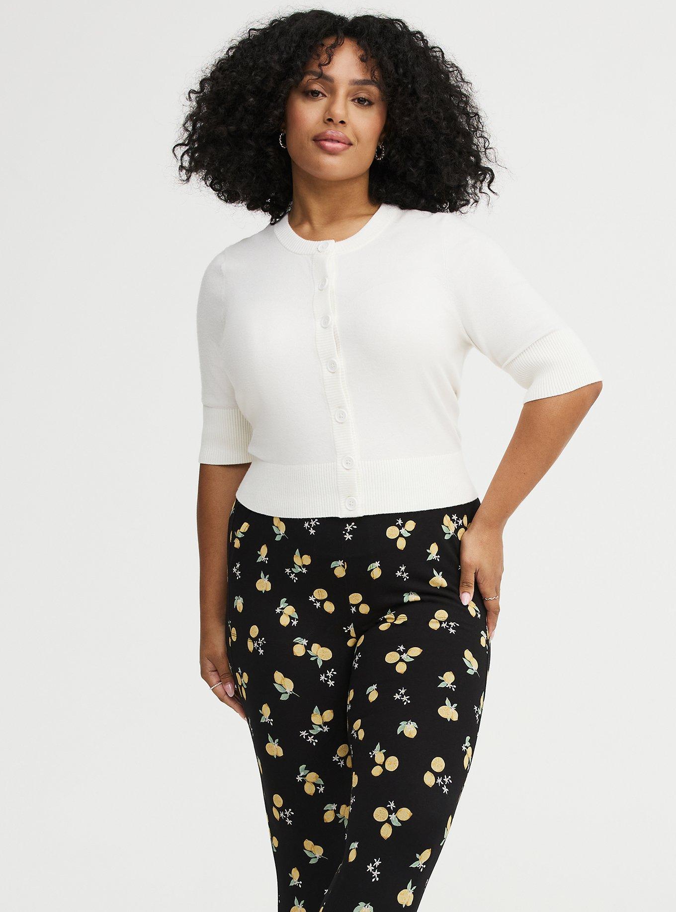 Pedal Pusher Pocket Legging, LOTTA LEMONS BLACK, alternate