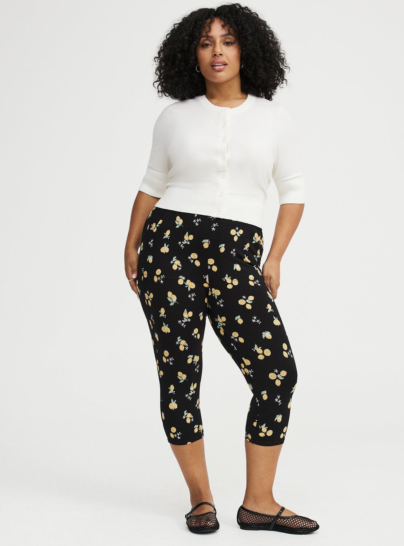 Pedal Pusher Pocket Legging, LOTTA LEMONS BLACK, hi-res