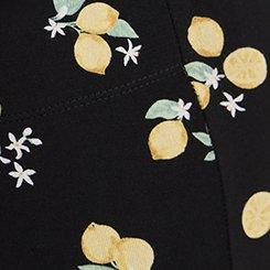 Pedal Pusher Pocket Legging, LOTTA LEMONS BLACK, swatch