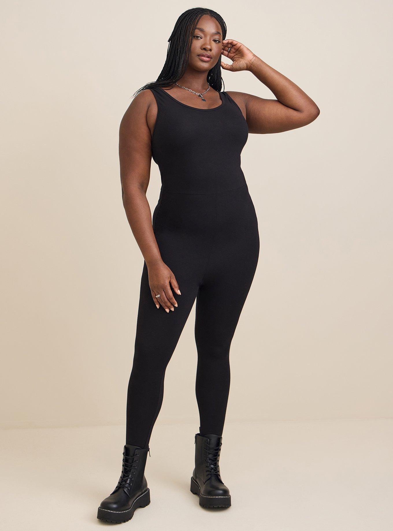 Full Length Wide Strap Premium One Piece, DEEP BLACK, alternate