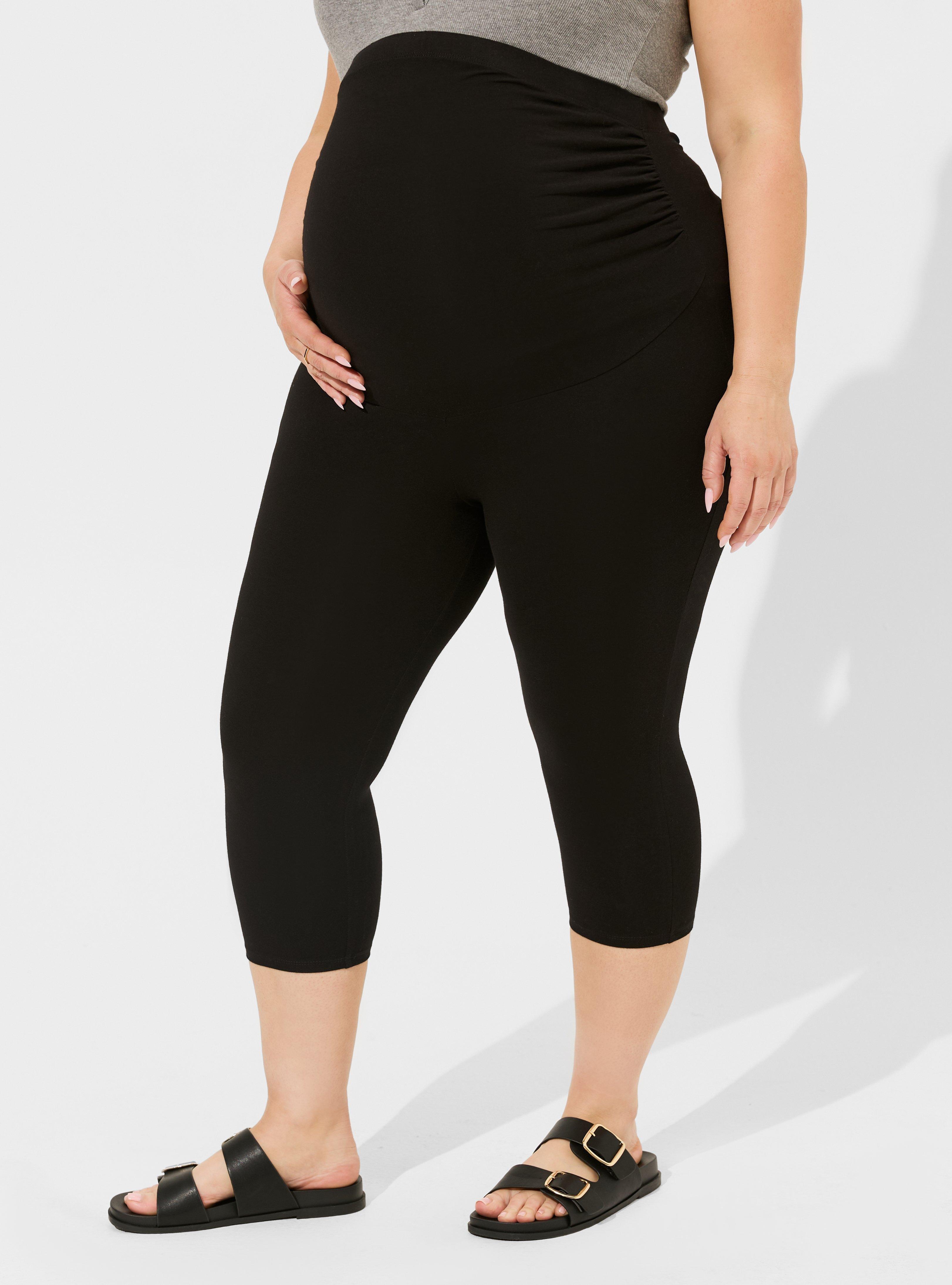 Black Maternity Leggings, Extra High Waist