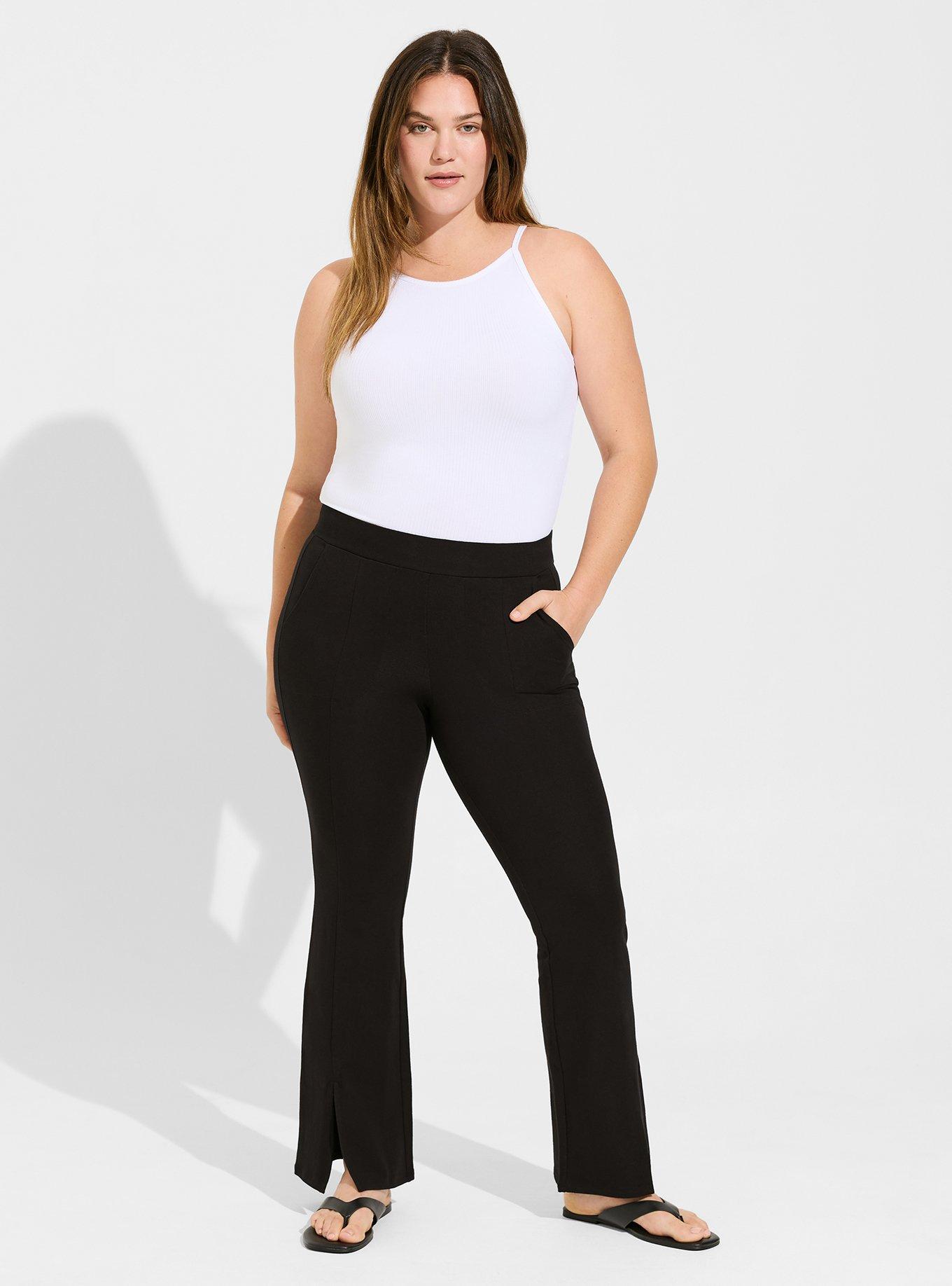 Signature Waist Front Slit Slim Bootcut Pocket Legging