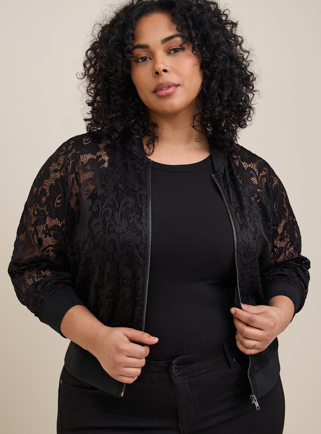 Plus Size - Lace Bomber - Torrid