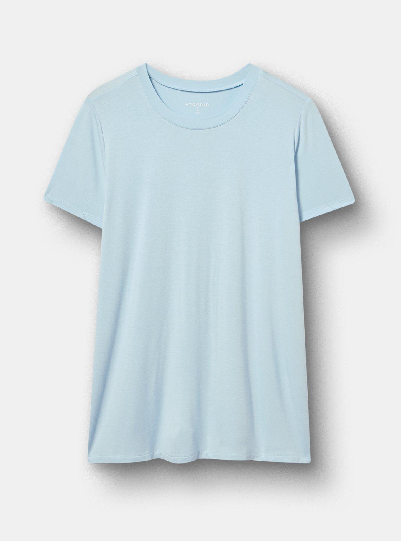 Perfect Super Soft Crew Tee, BABY BLUE, flat