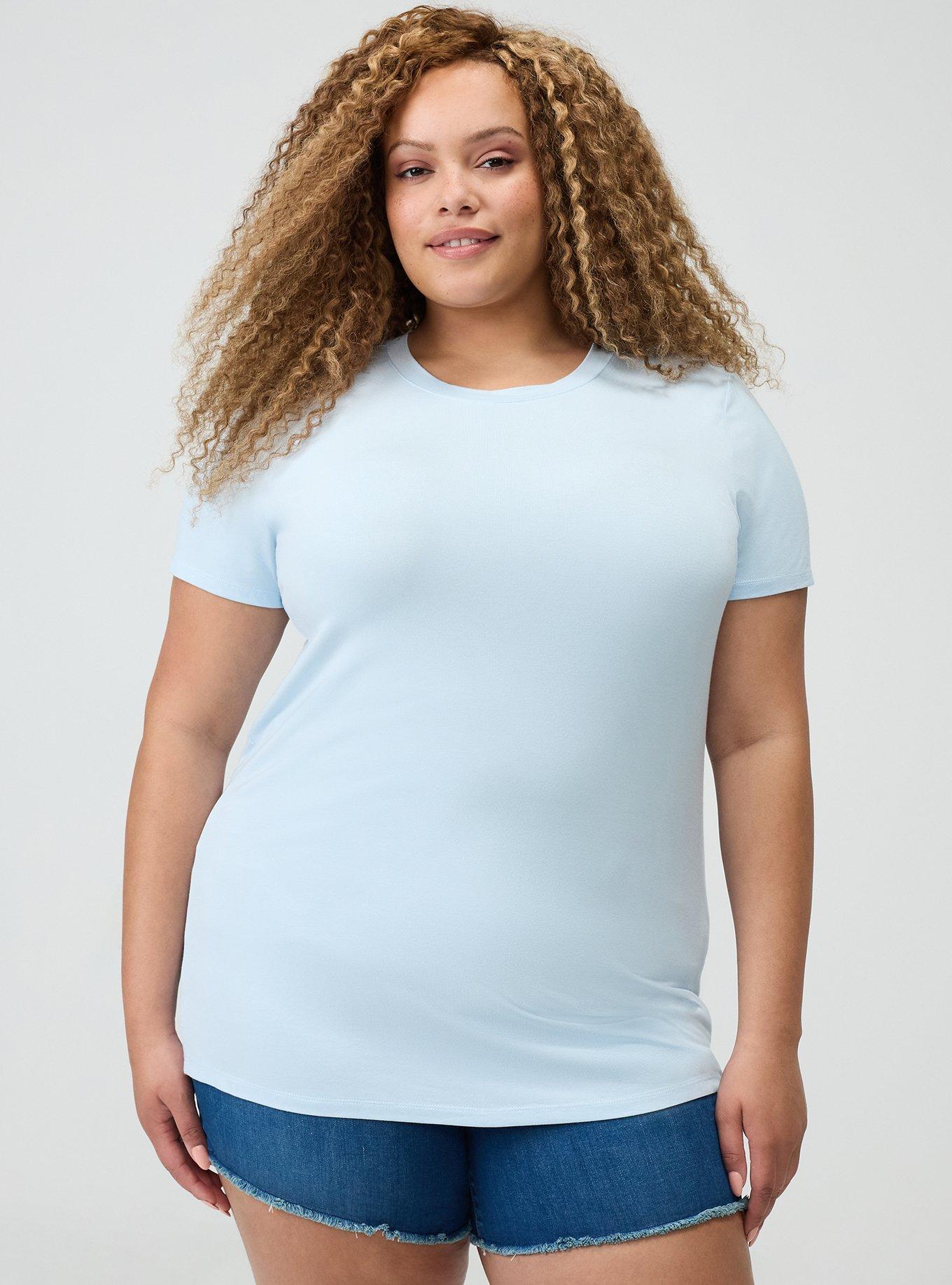 Perfect Super Soft Crew Tee, BABY BLUE, hi-res