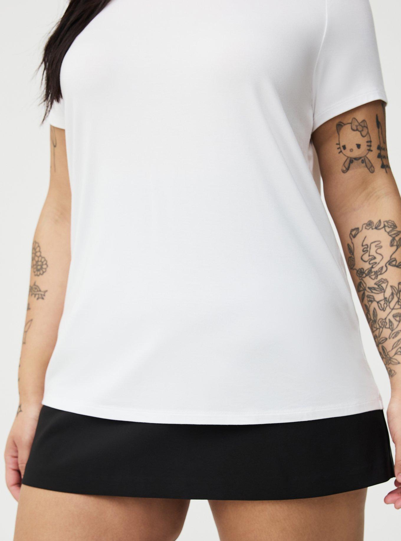 Perfect Super Soft Crew Tee, BRIGHT WHITE, alternate