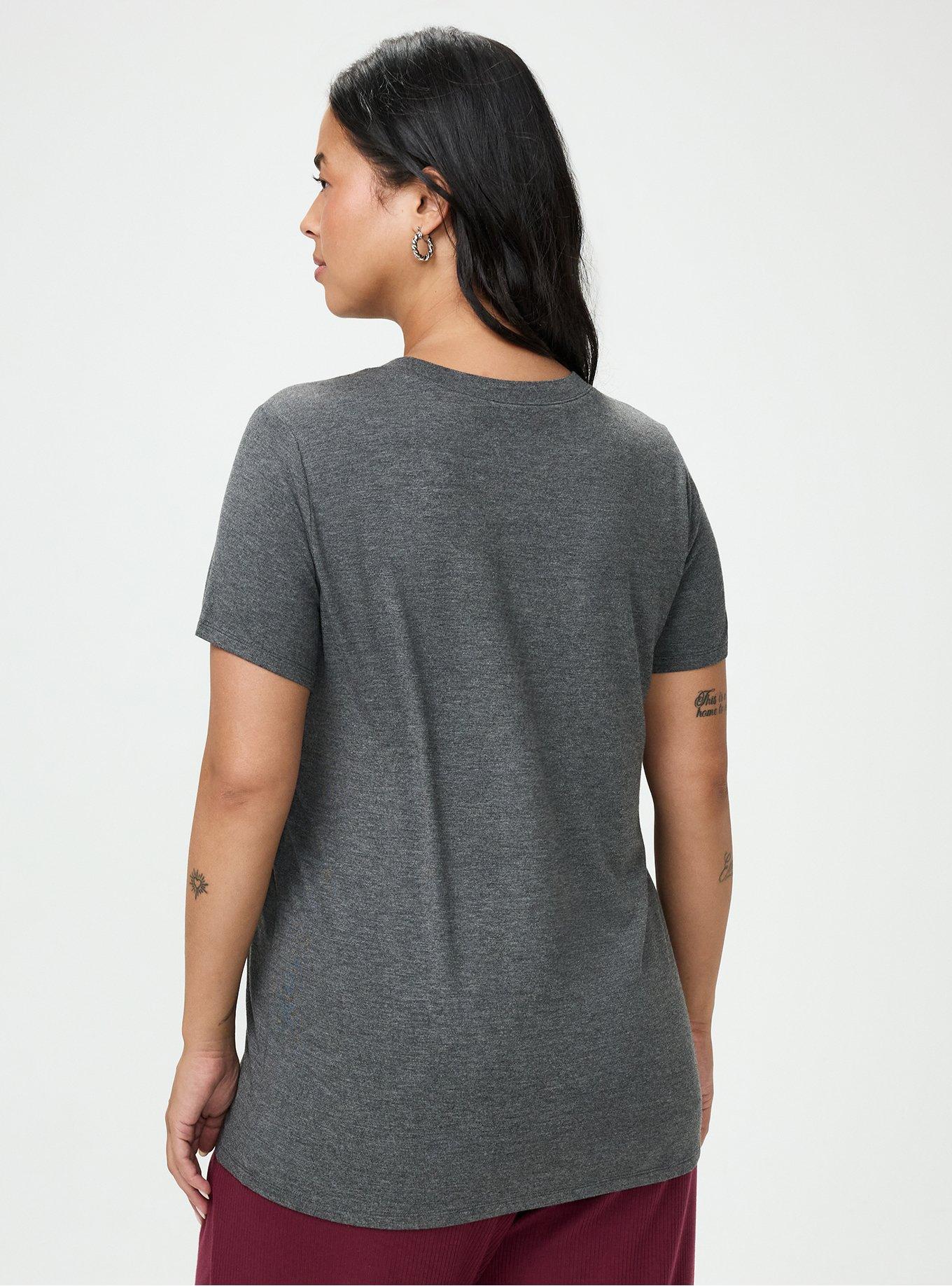Perfect Super Soft Crew Tee, CHARCOAL GREY, alternate