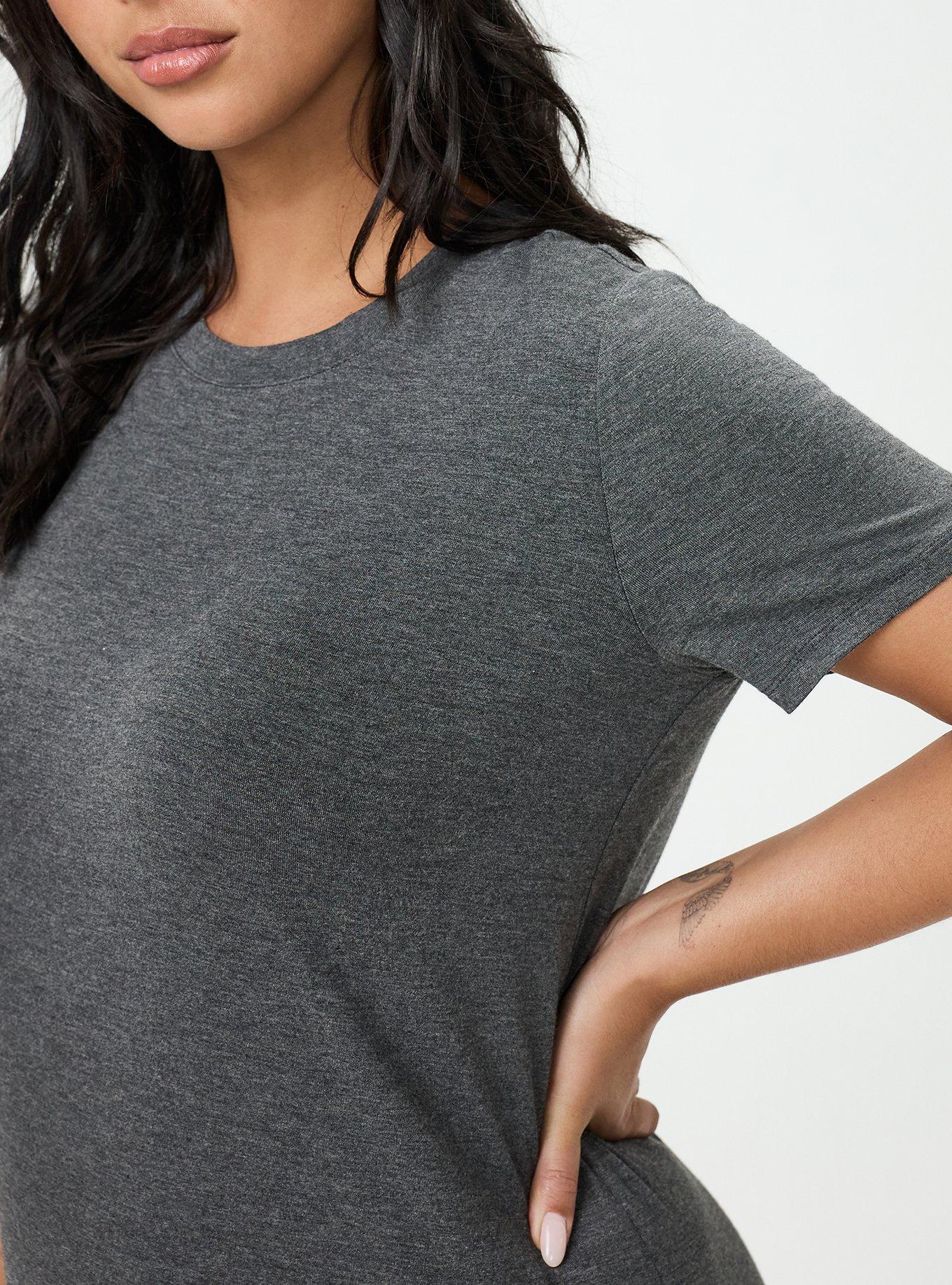 Perfect Super Soft Crew Tee, CHARCOAL GREY, alternate