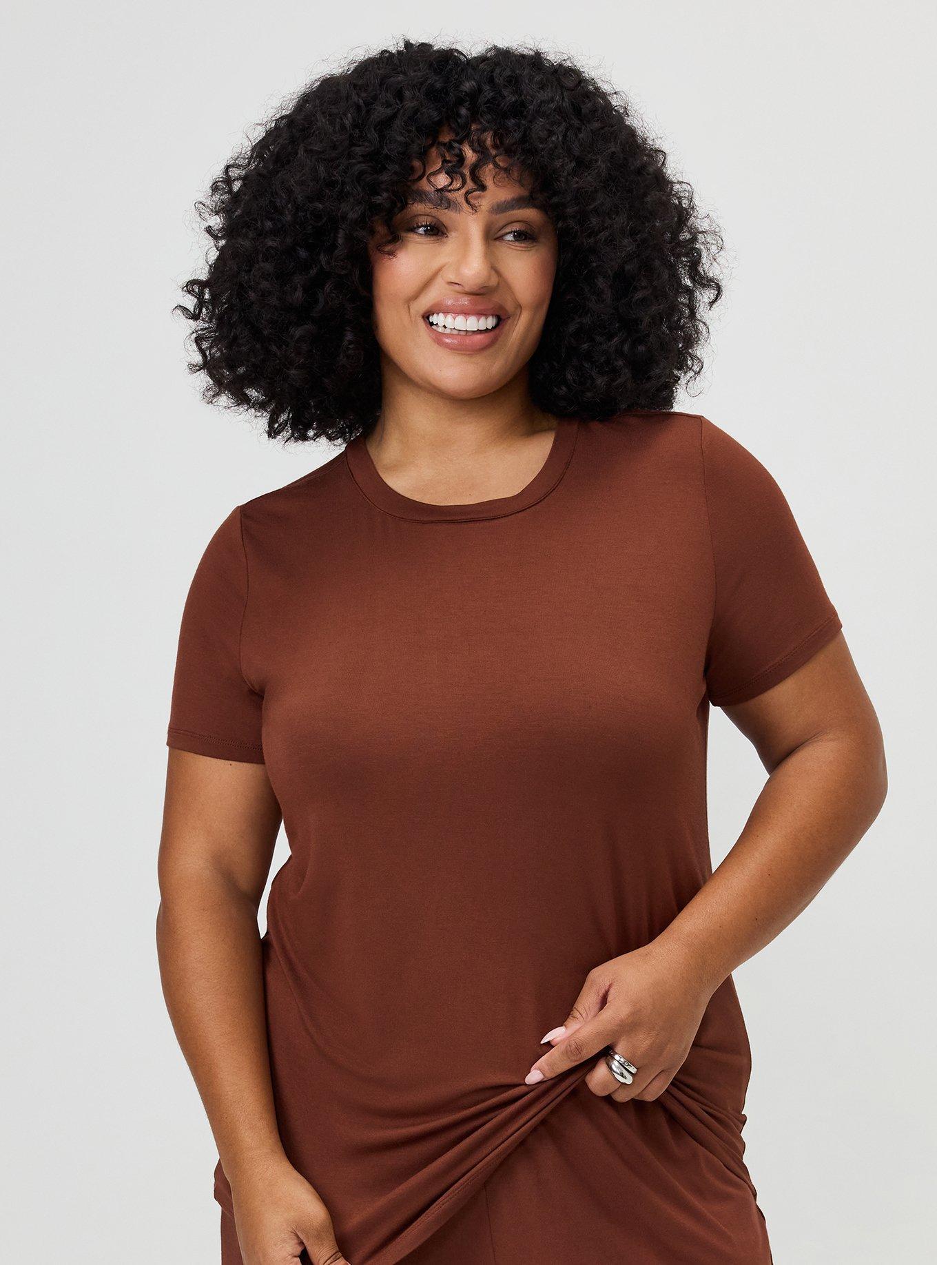 Perfect Super Soft Crew Tee, CAPPUCCINO, alternate
