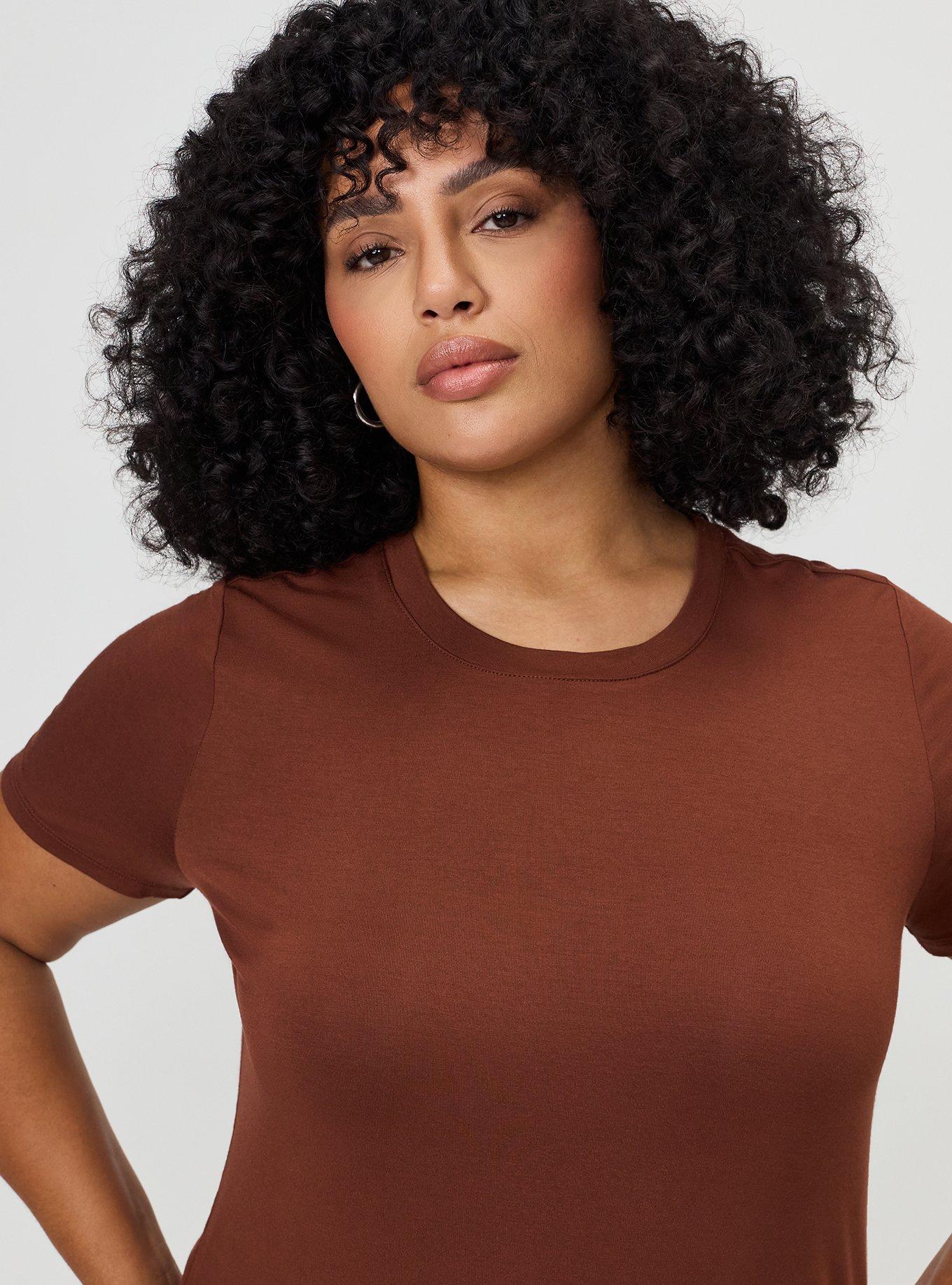 Perfect Super Soft Crew Tee, CAPPUCCINO, alternate