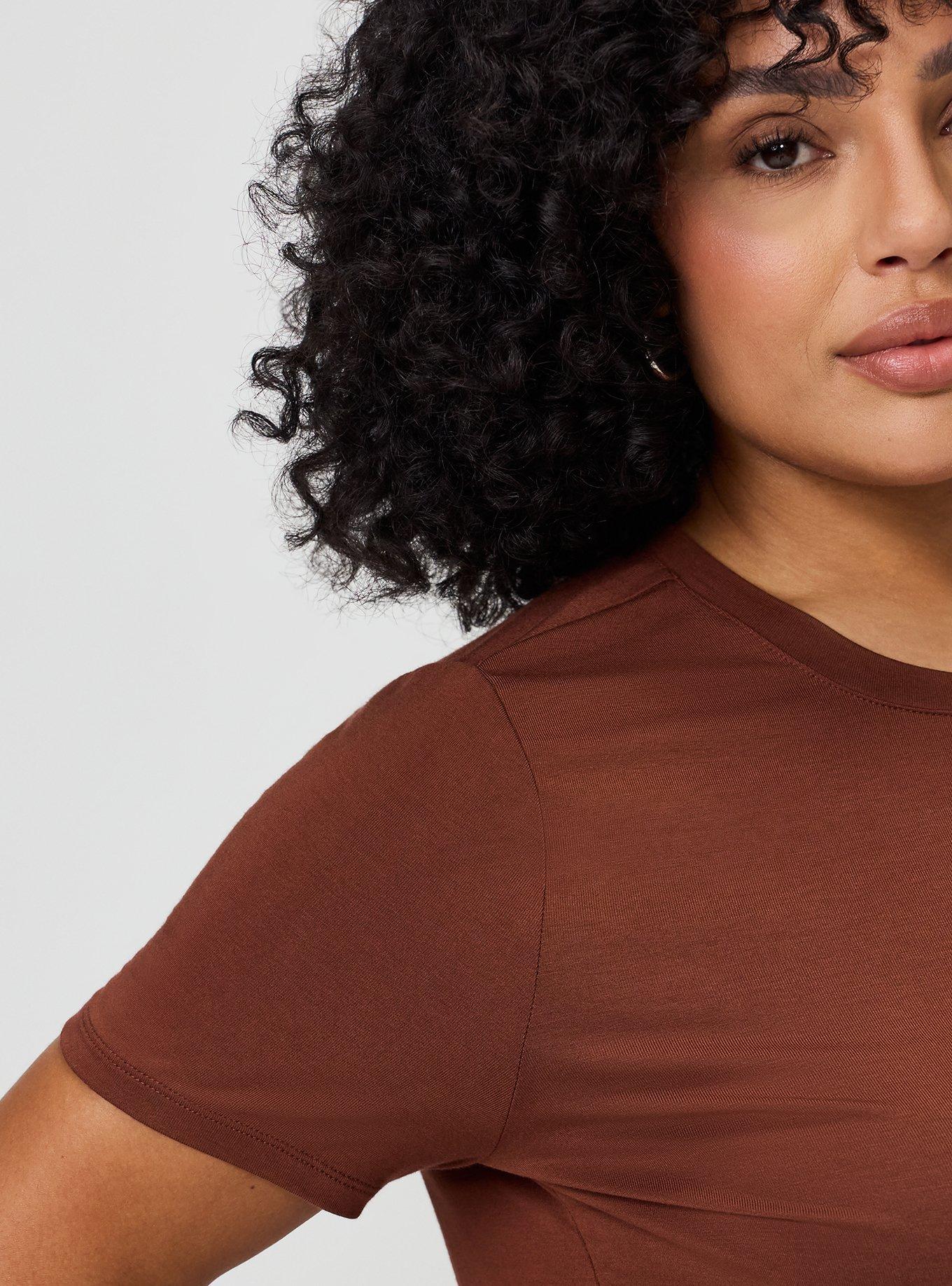 Perfect Super Soft Crew Tee, CAPPUCCINO, alternate
