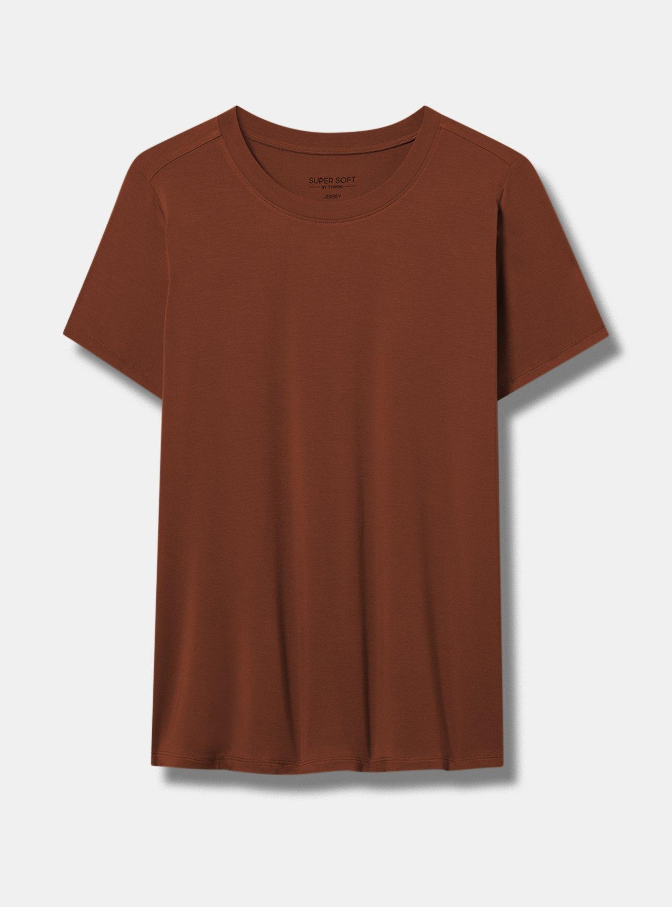 Perfect Super Soft Crew Tee, CAPPUCCINO, hi-res