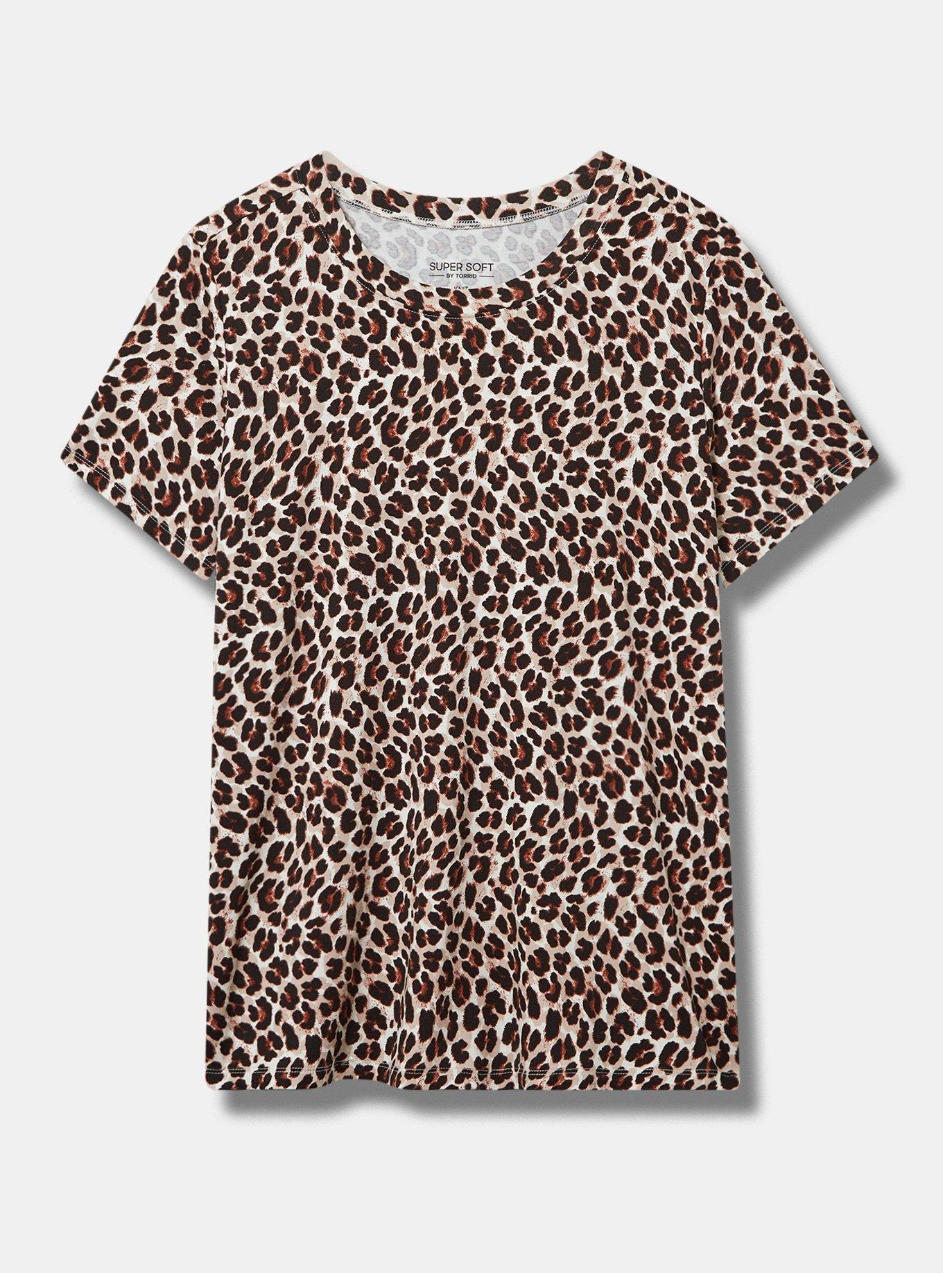 Perfect Super Soft Crew Tee, FRIDA LEOPARD PRISTINE, hi-res