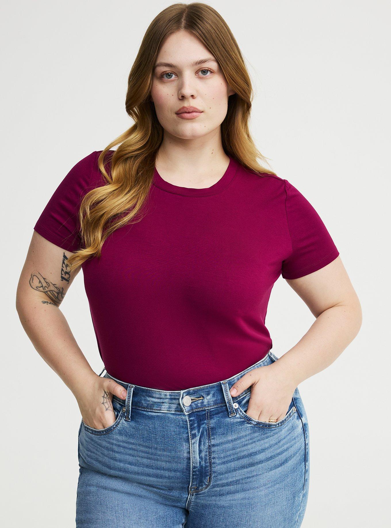 Perfect Super Soft Crew Tee, PURPLE POTION, alternate