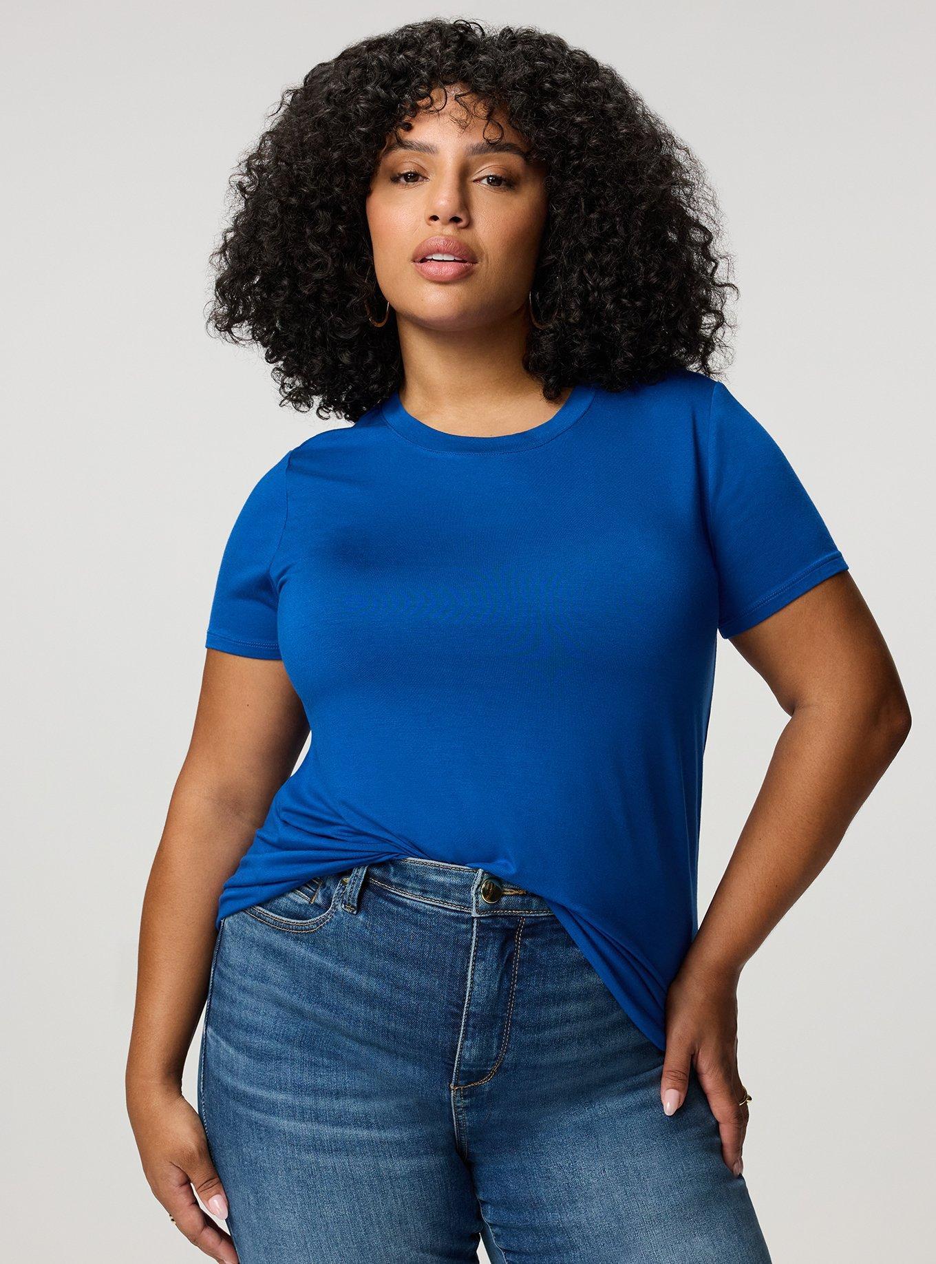 Perfect Super Soft Crew Tee, BLUE QUARTZ, alternate