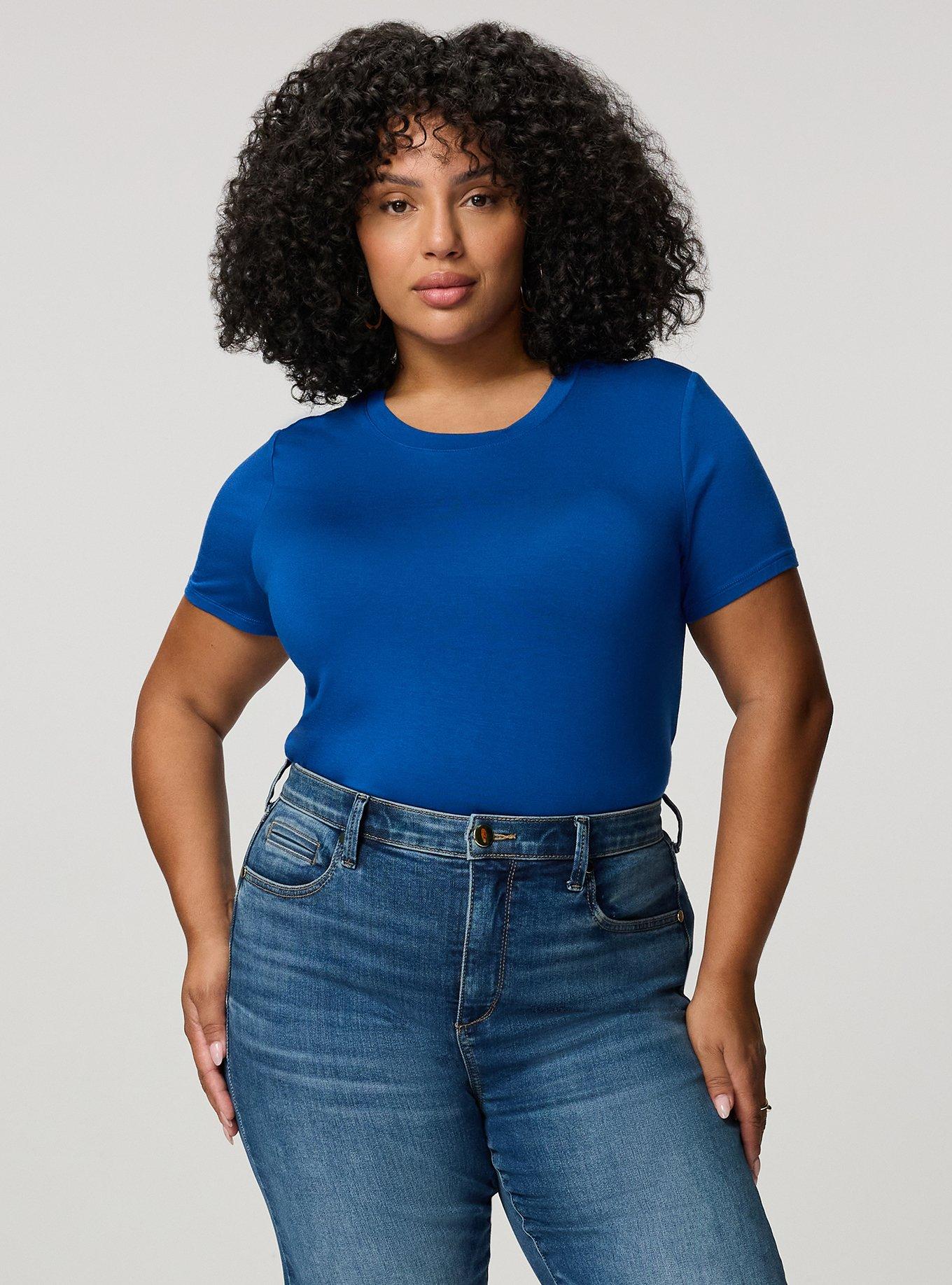Perfect Super Soft Crew Tee, BLUE QUARTZ, alternate