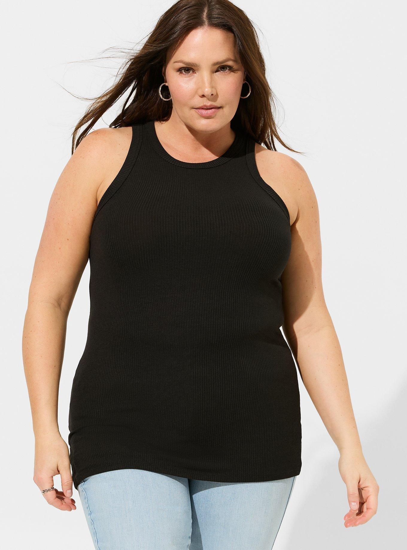 Super Soft Rib High Neck Tank Top