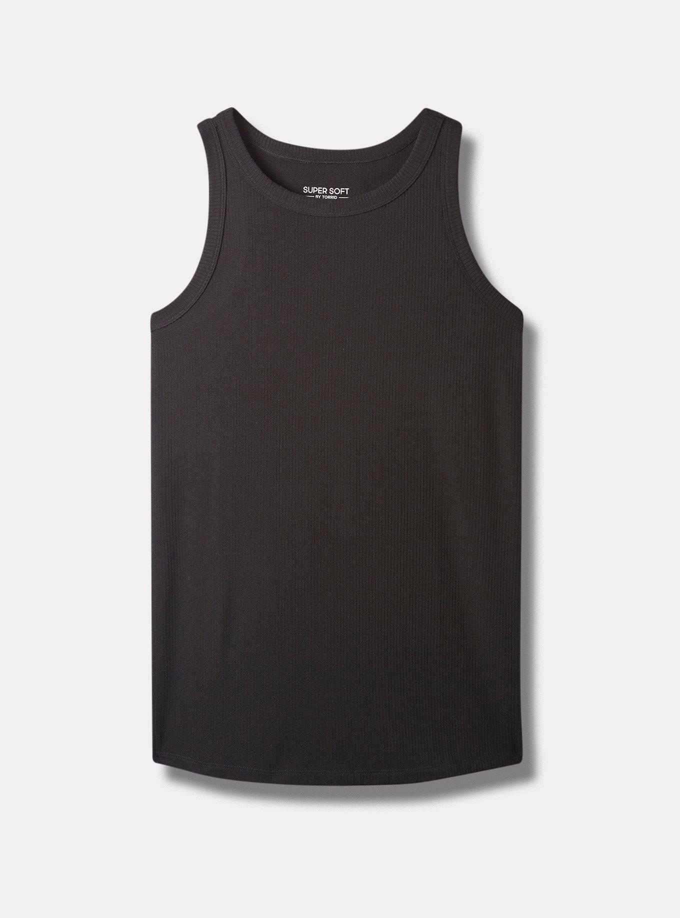 Super Soft Rib High Neck Tank Top