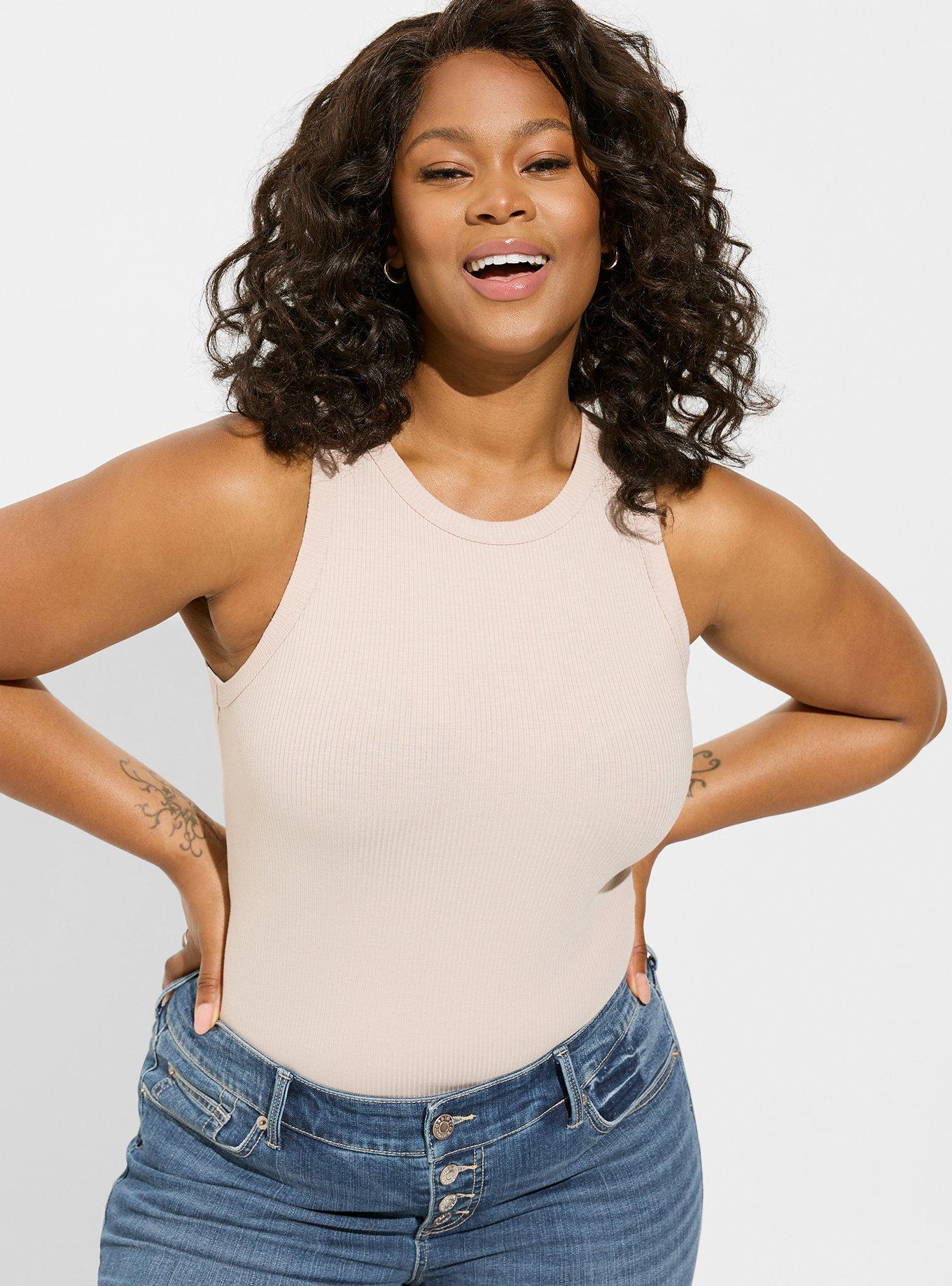 Plus Size - Super Soft Rib High Neck Tank Top - Torrid