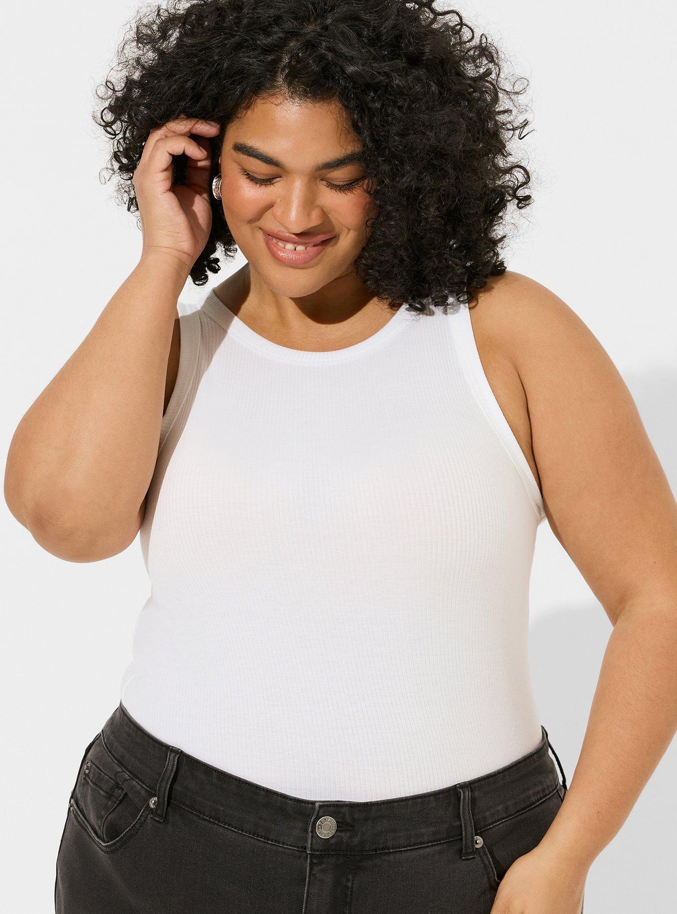 TORRID Knit Scoop Neck Tank Bodysuit