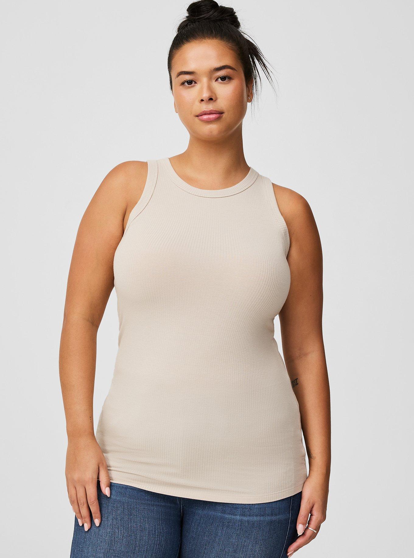 Super Soft Rib High Neck Tank Top
