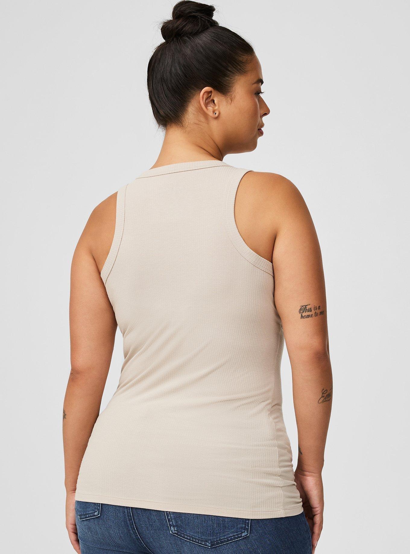 Super Soft Rib High Neck Tank Top