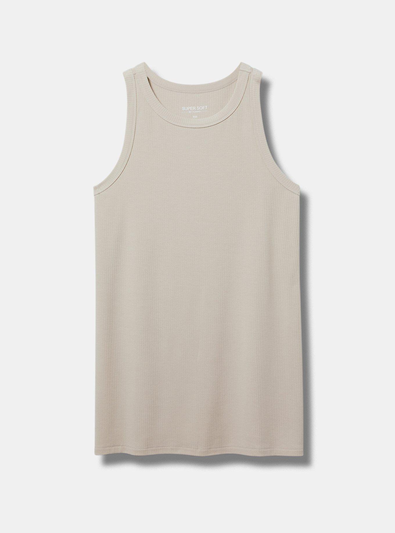 Super Soft Rib High Neck Tank Top