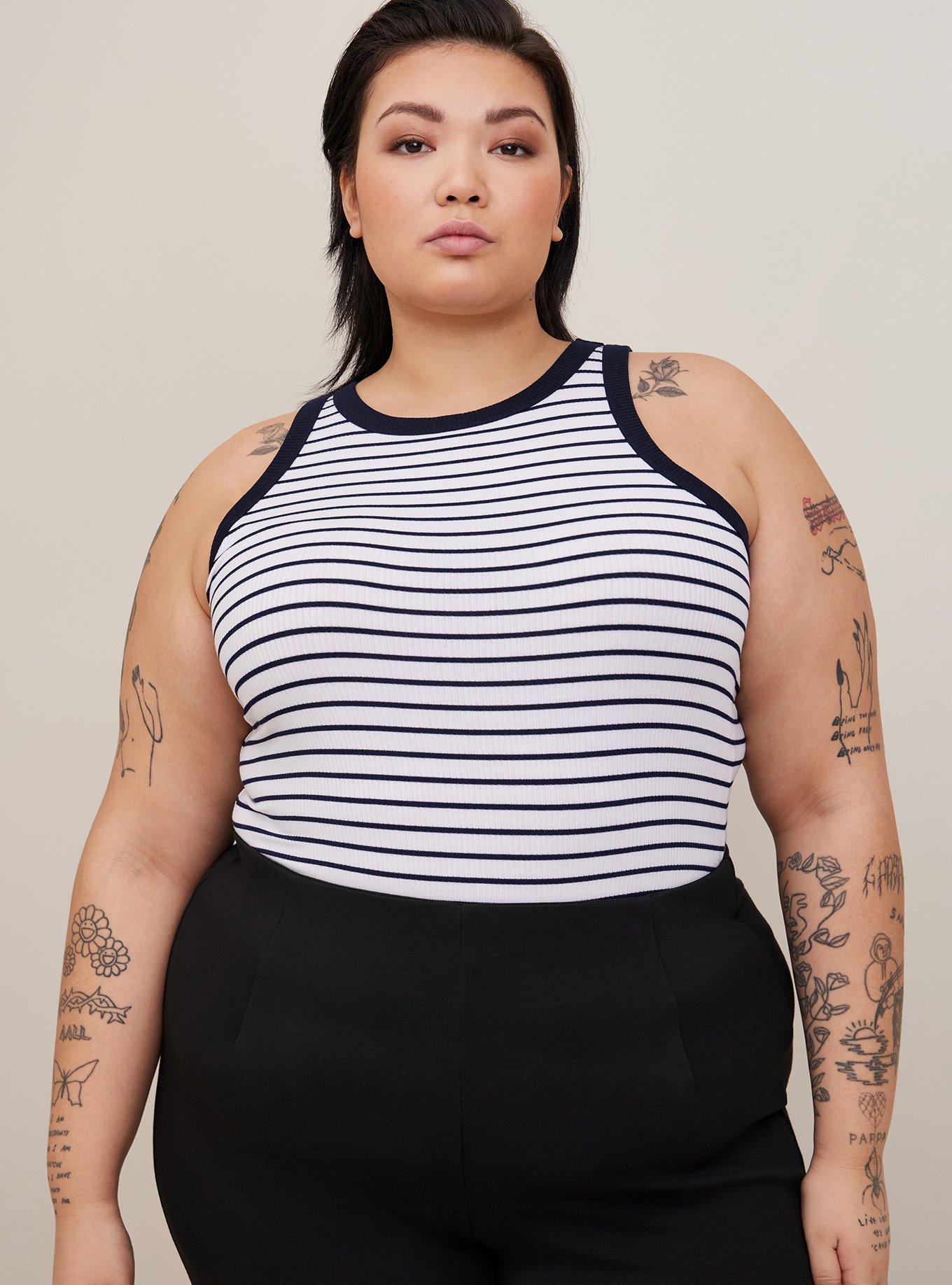 Plus Size - Super Soft Rib High Neck Tank Top - Torrid