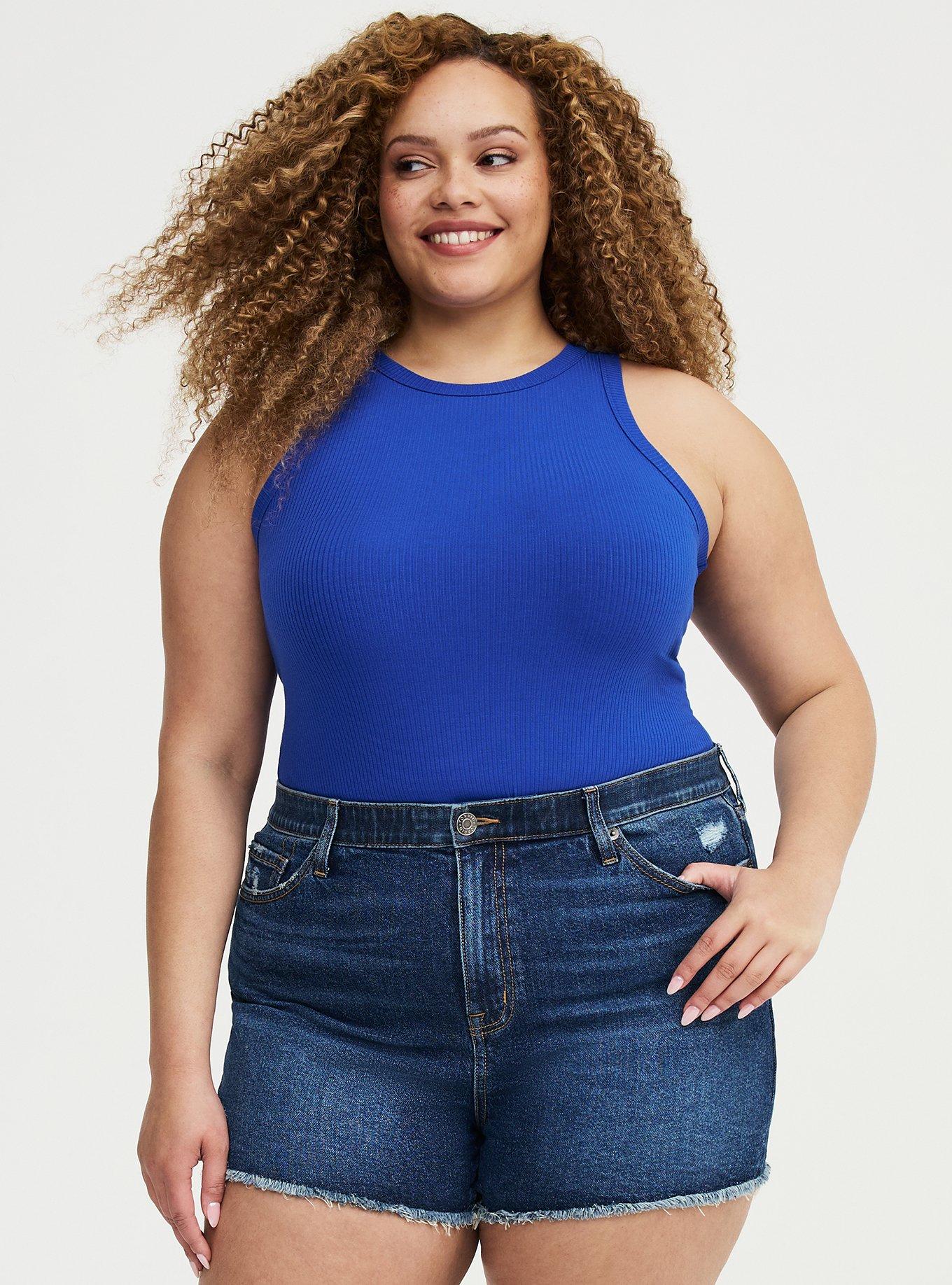 Plus Size - Super Soft Rib High Neck Tank - Torrid