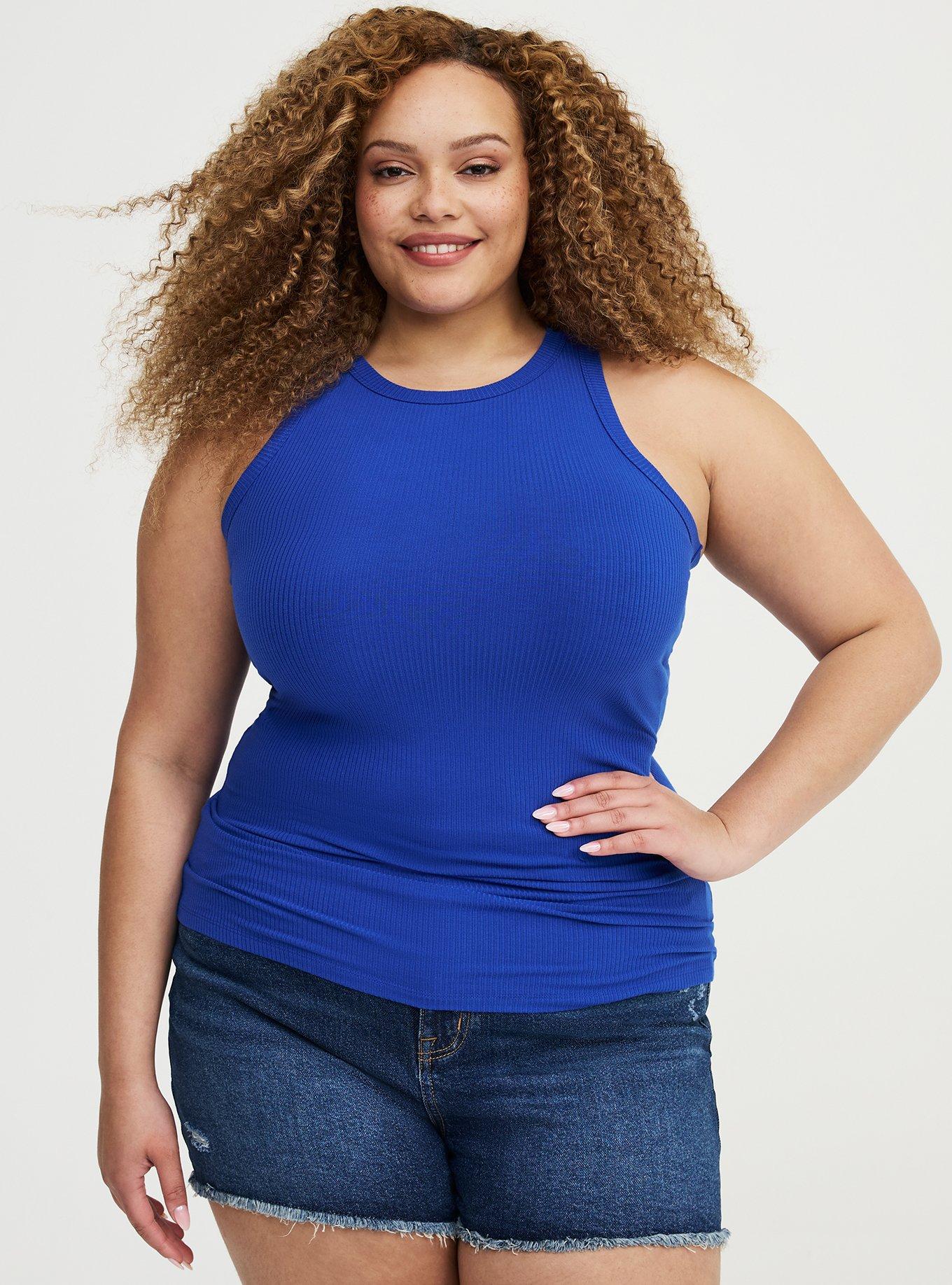 Super Soft Rib High Neck Tank, SURF THE WEB, hi-res