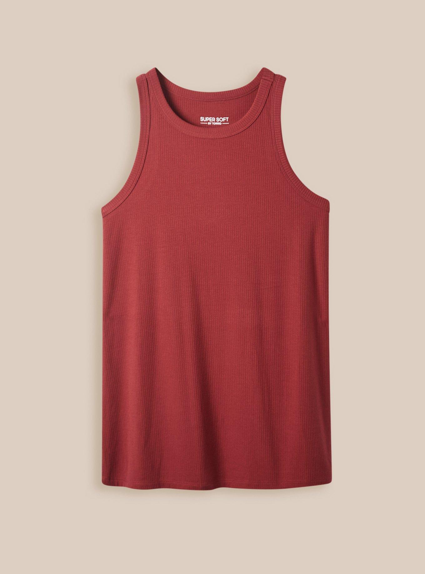 Plus Size Super Soft Rib High Neck Tank Top Torrid