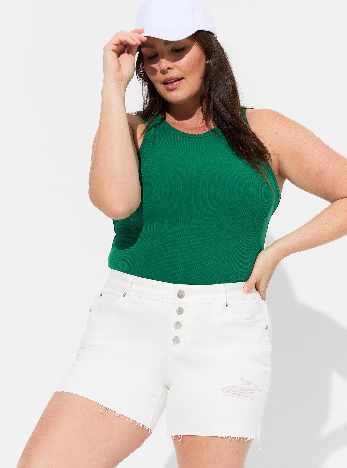 Plus Size - Super Soft Rib High Neck Tank Top - Torrid