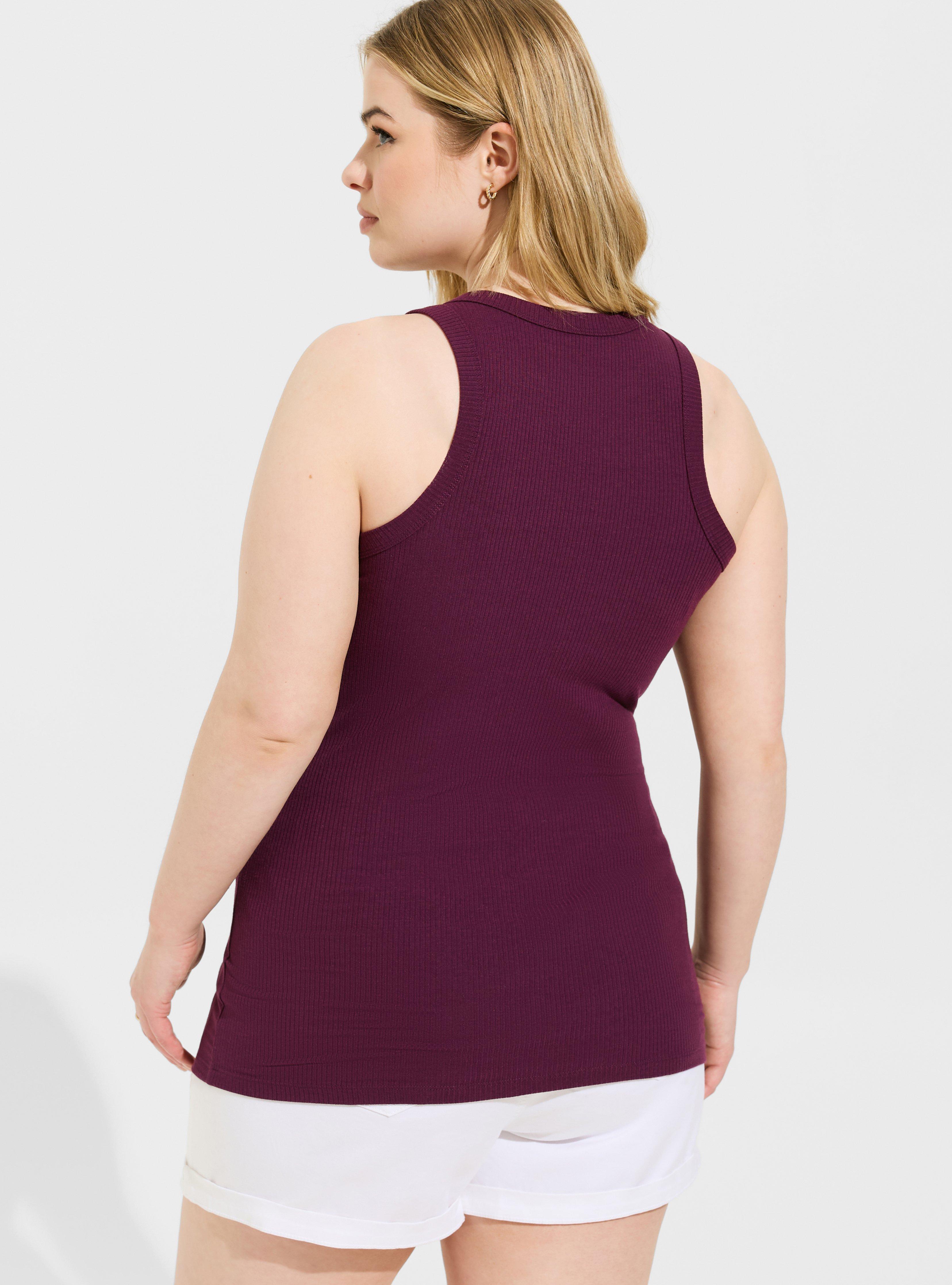 Plus Size - Super Soft Rib High Neck Tank Top - Torrid