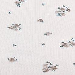 Plus Size Ribbed High Neck Tank Top, LILITH DITSY FLORAL DEW, swatch