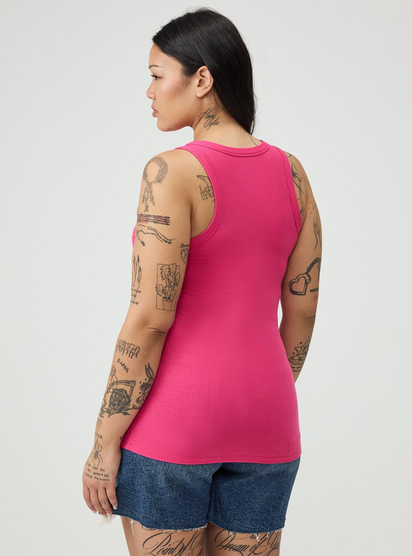 Super Soft Rib High Neck Tank, BEETROOT PURPLE, alternate