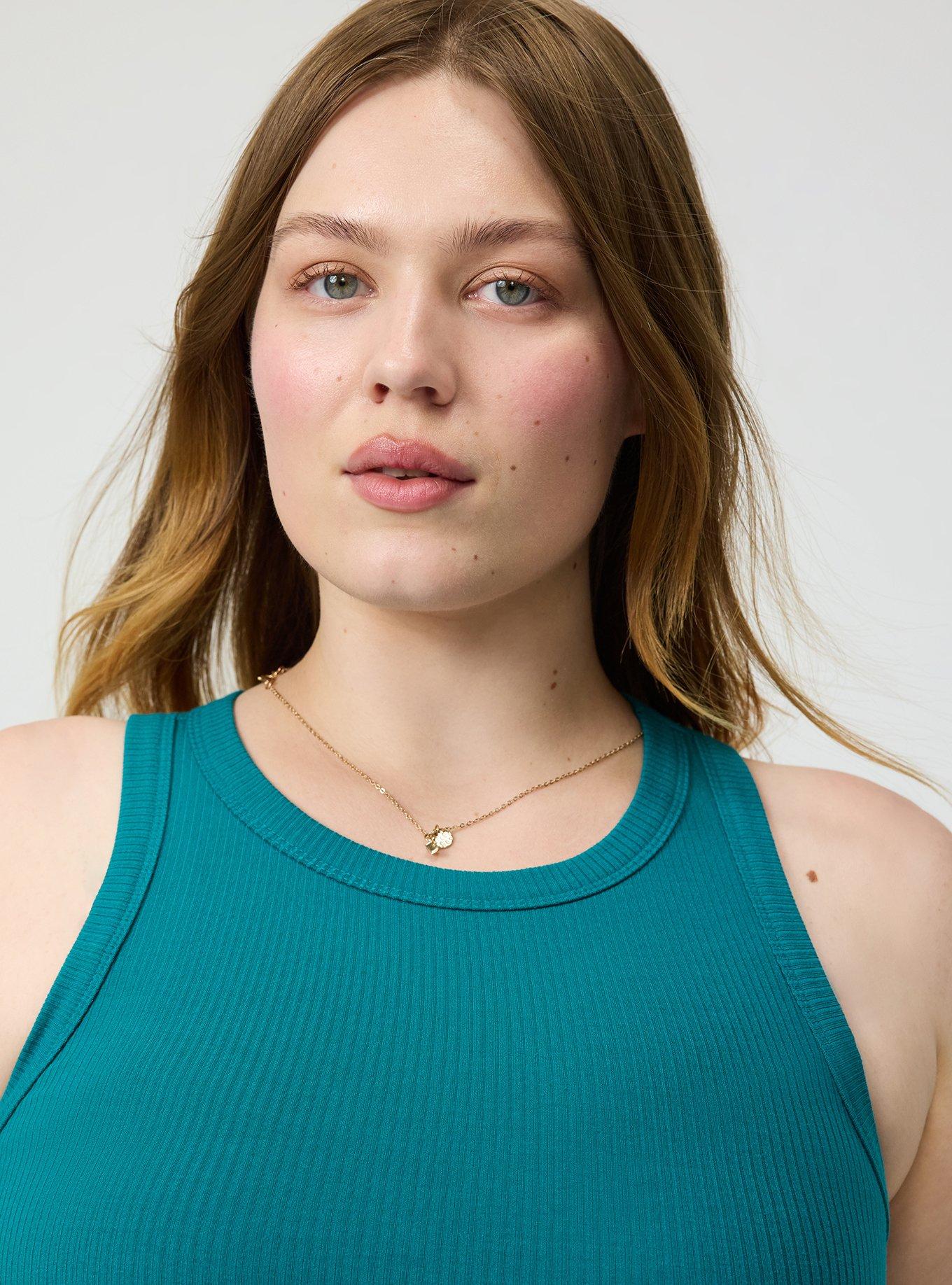 Super Soft Rib High Neck Tank, ALEXANDRITE, alternate