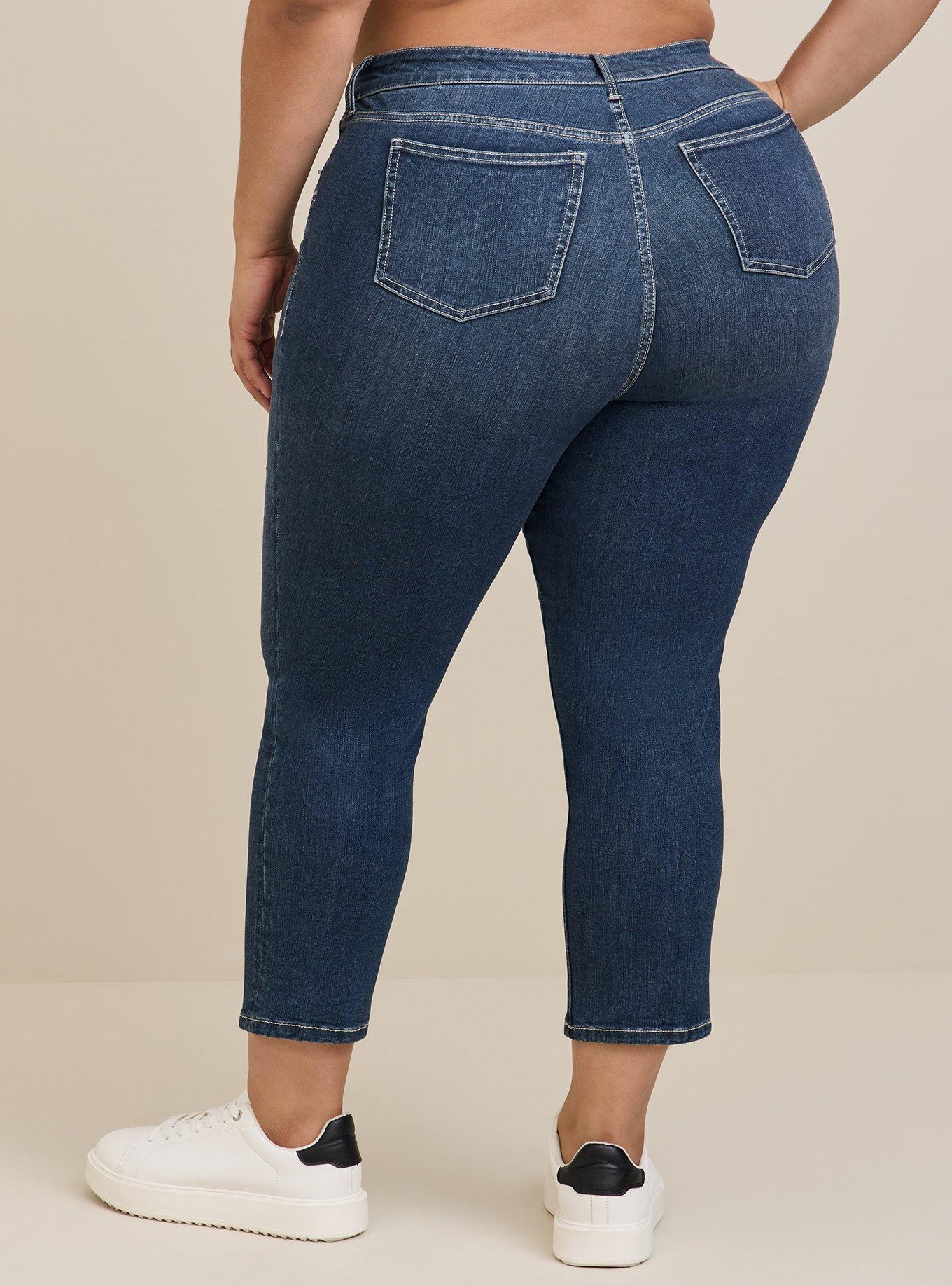 Plus Size - Perfect Boyfriend Ankle Premium Stretch Mid-Rise Jean