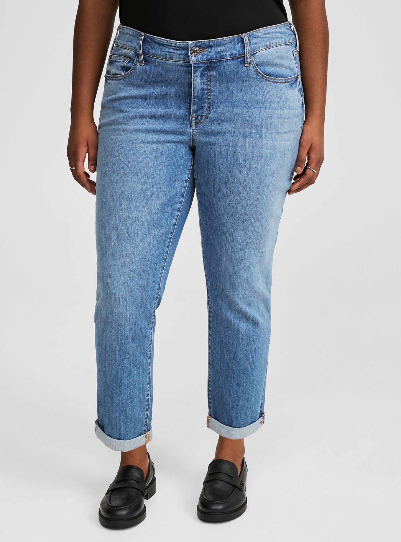 Perfect Boyfriend Ankle Premium Stretch Mid-Rise Jean