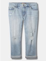 Crop Boyfriend Straight Vintage Stretch Mid-Rise Jean, DESTRUCTED LIQUID BLUES, hi-res