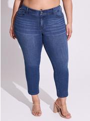 Perfect Skinny Ankle Premium Stretch Mid-Rise Jean, HOLLYWOOD, alternate