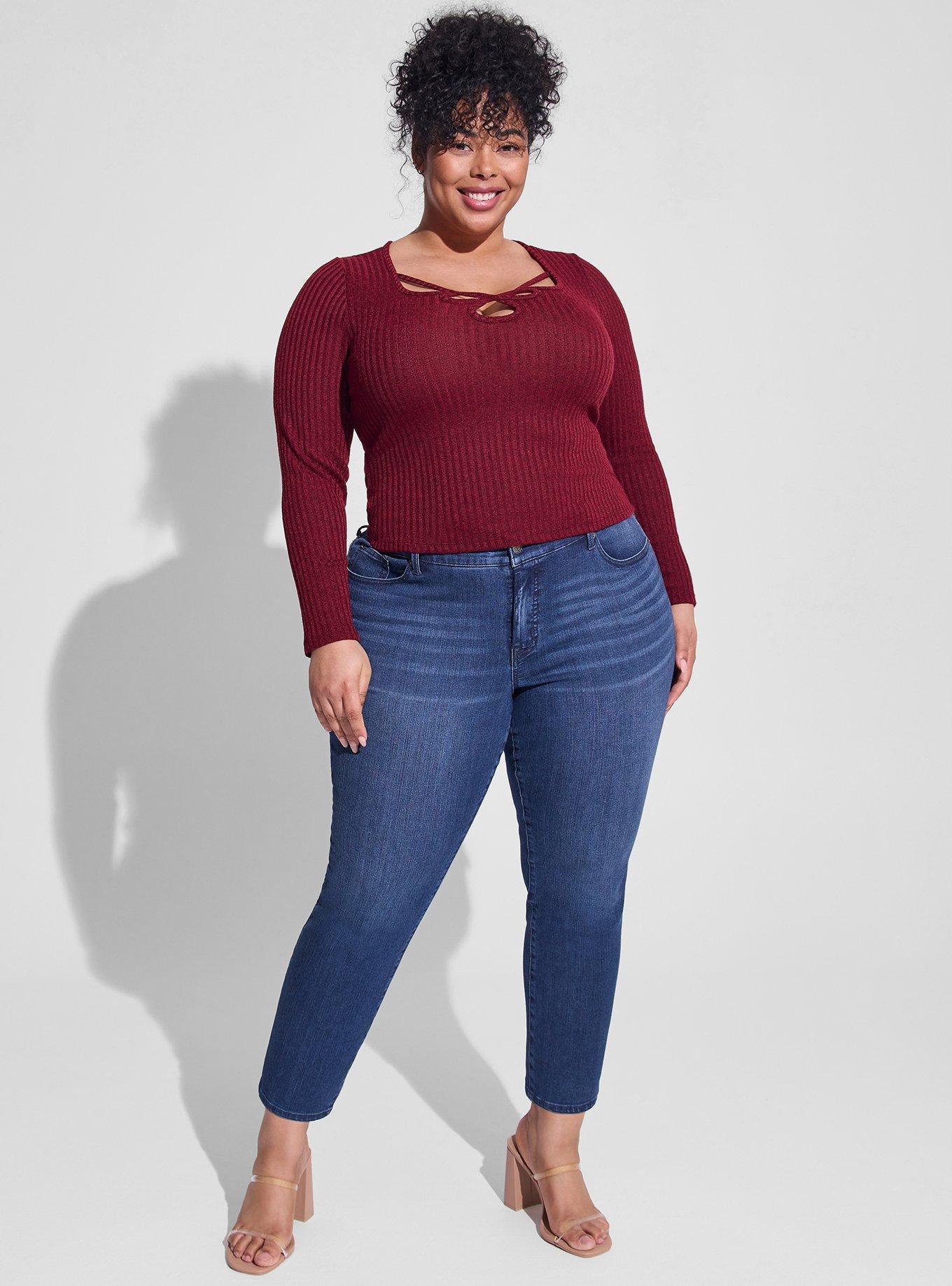 Plus Size - Perfect Skinny Ankle Premium Stretch Mid-Rise Jean - Torrid