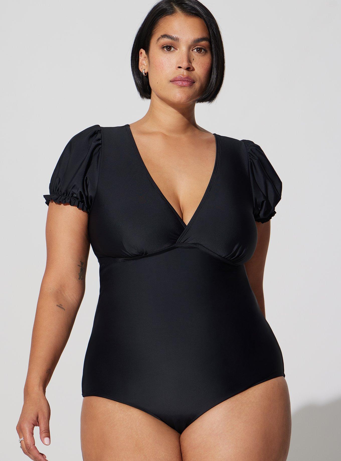 Torrid black one piece hot sale swimsuit